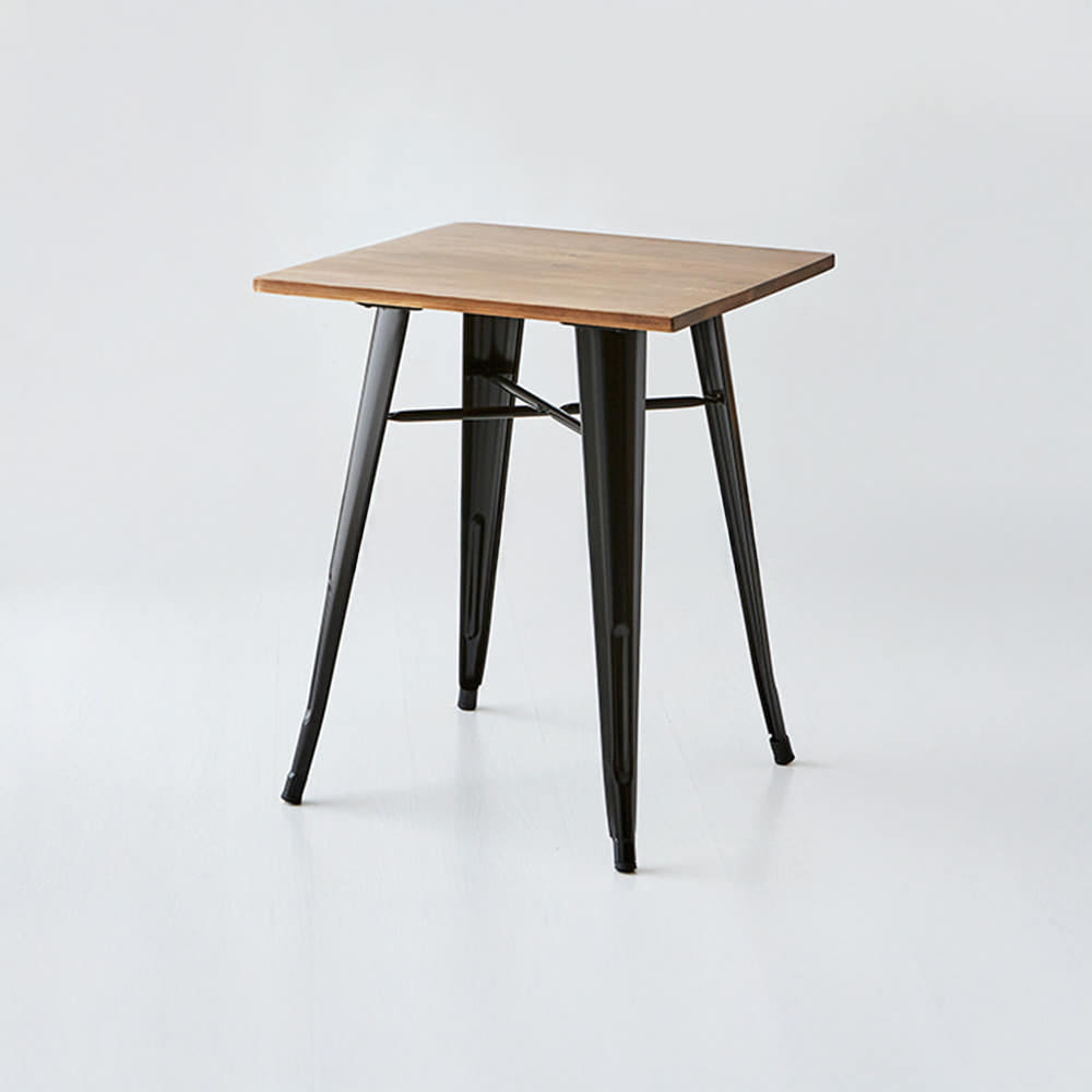 600 원목상판 빈티지테이블 T1101-60W 600mm, 건메탈 5620.9898 - 상세 이미지 2