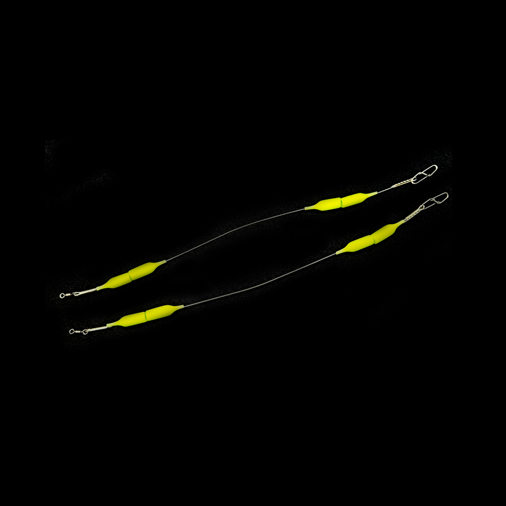 UST 티탄 와이어 채비 꼬임 없는 티타늄 낚시 와이어 갈치 삼치 루어용 20cm 2개입 이미지 6