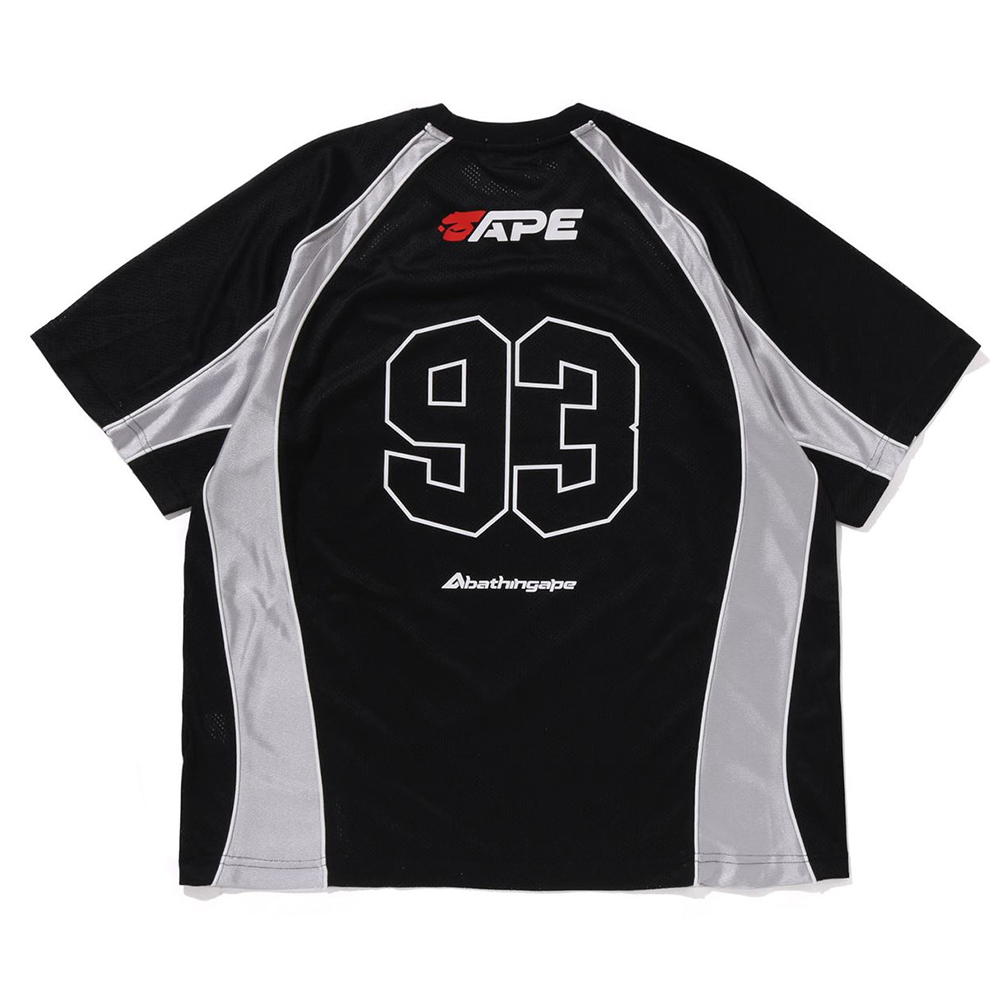 베이프 반팔티 SOLID CAMO JACQUARD MULTILOGO RELAXED FIT FOOTBALL JERSEY 1L30-109-312 - 상세 이미지 2