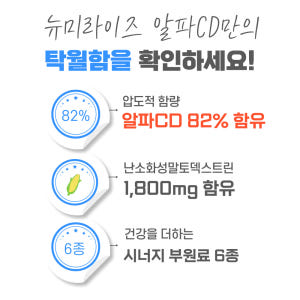 뉴미라이즈 알파CD 알파시클로덱스트린 정 지방 흡착 배출 효능 60정, ... 맛있게 먹은 솔직 후기 - 상품 이미지 2