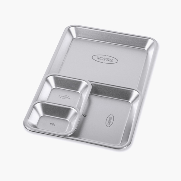 키녹스 하프 스택 사각 접시 4P 세트 반합 백패킹 그릇