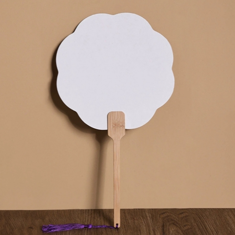 무지 손부채 부채만들기 DIY 미술 그리기 문화센터 공방 어린이집 - 상품 이미지