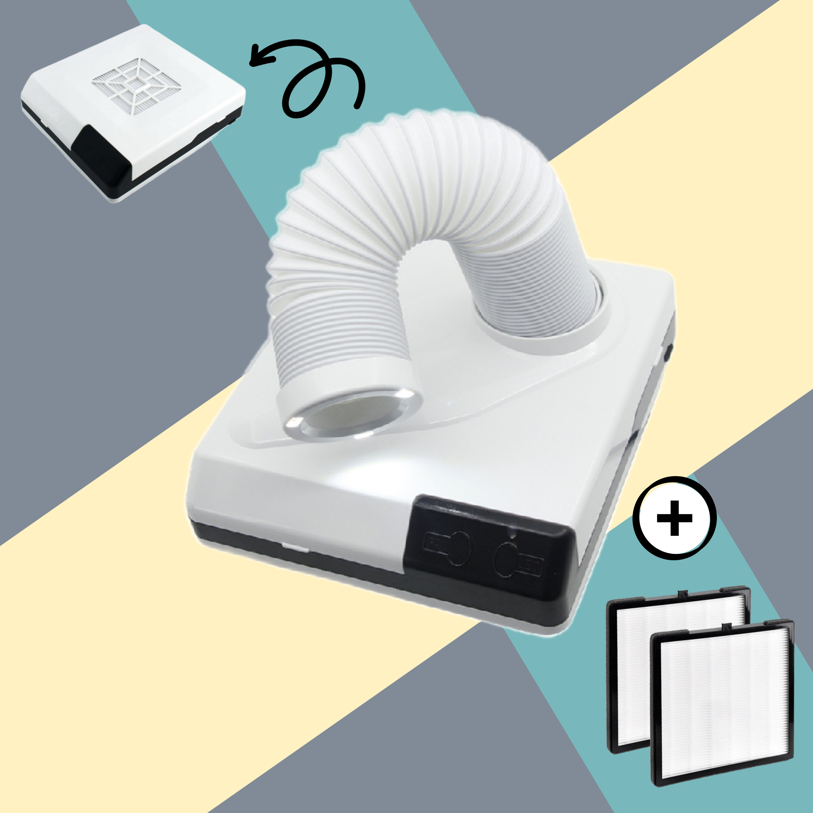 D7 젤 네일흡진기 2가지모드흡입 네일드릴 치기공 목공 납땜 먼지 연기