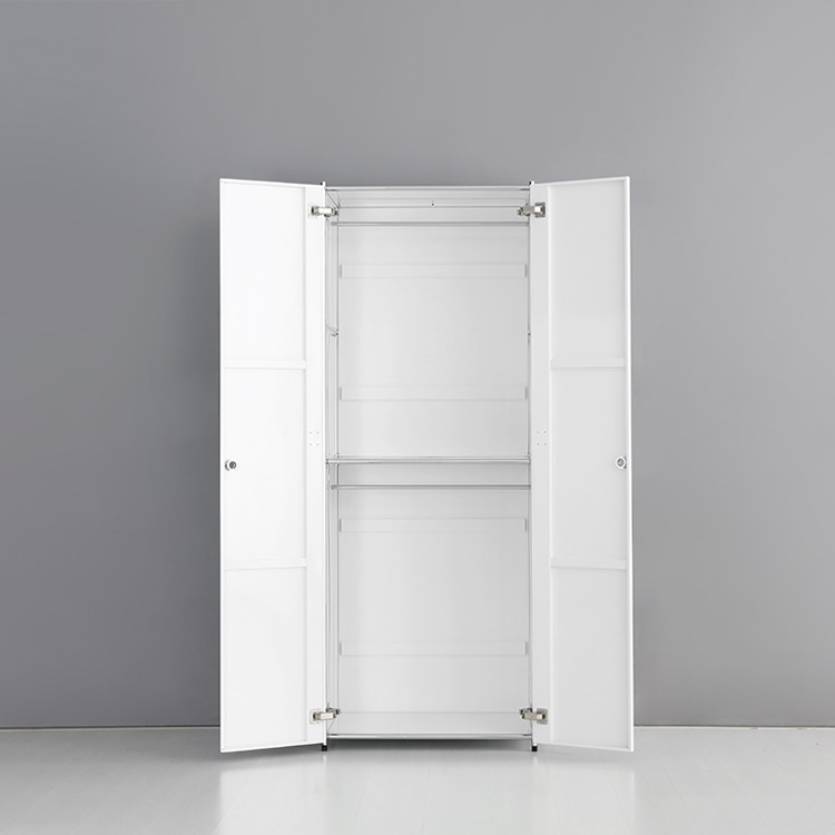 심플리 옷장 BC123 758X500X1960MM, 2단, 화이트 2794.5064 - 상세 이미지 3