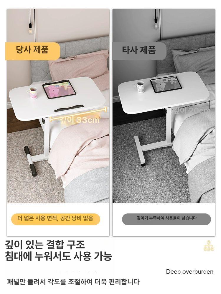 조수석 거치대 노트북 차량용 테이블 태블릿 심플 단판슬롯 없음 블랙 48x24 - 상세 이미지 4