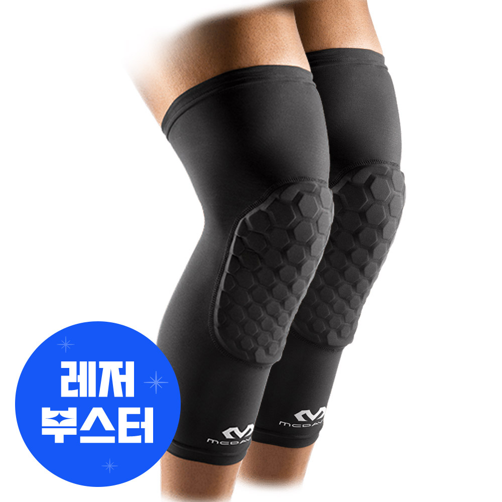 맥데이비드 헥사패드 무릎 보호대 6446R-블랙, 2개입 러닝 등산 헬스 배구 축구 슬개골 니슬리브