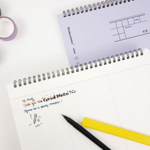 [SET] 뮤니드 스프링 가로 상철 3분할 3mm 그리드 노트 4종 세트 실사용 후기 | 효과 있을까? - 상품 이미지 1