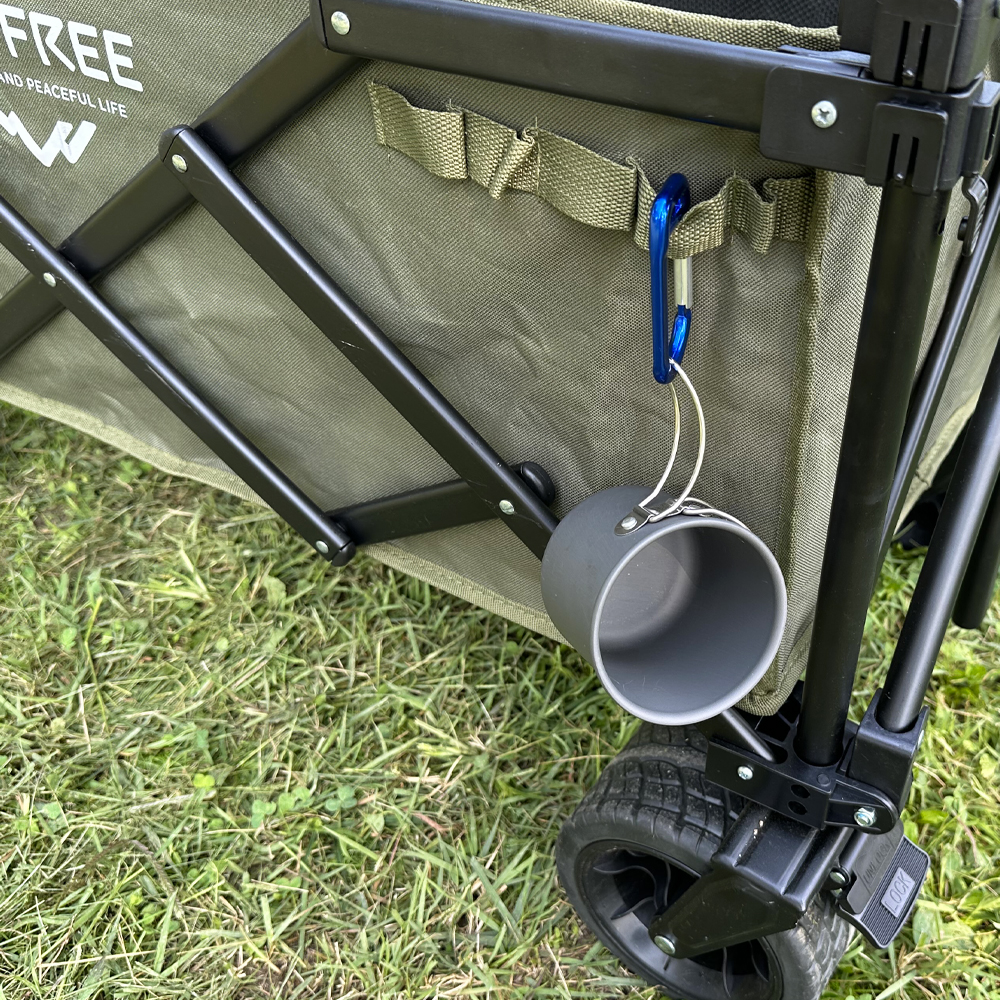 지오프리 메쉬 캠핑 웨건 캠핑 카트 접이식 수레