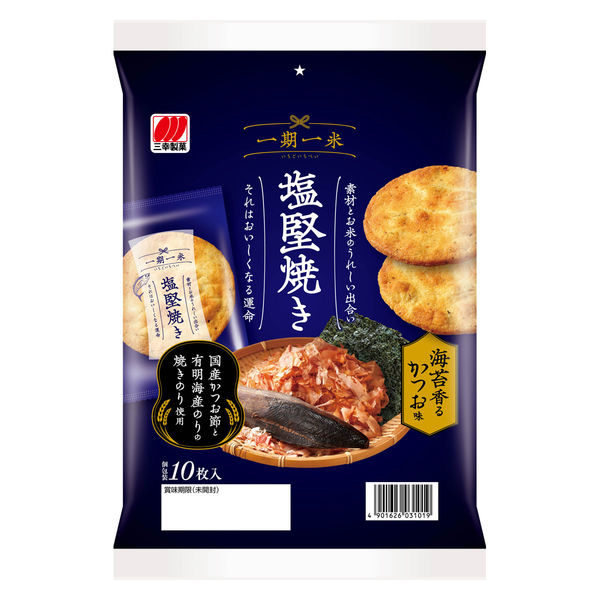산코제과 일기일미 소금구이 김향 나는 가다랑어 맛 10매입 12개세트