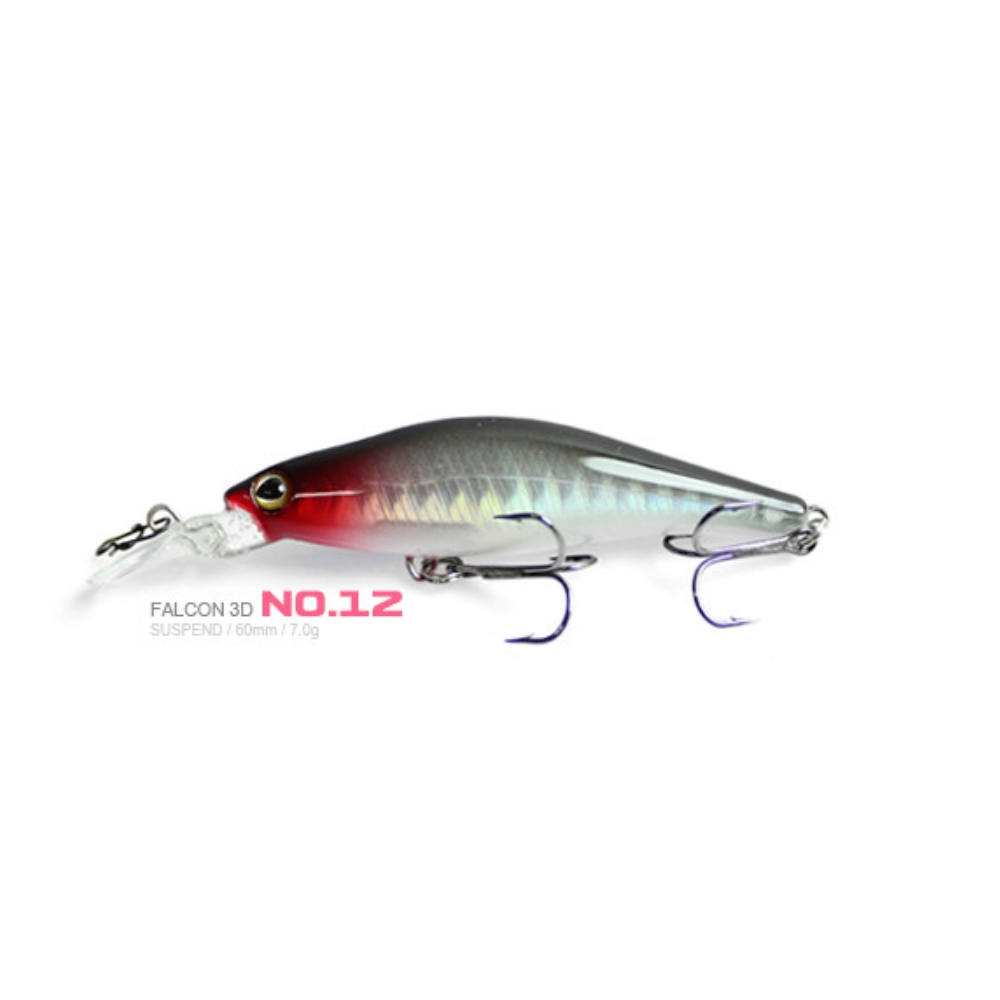 캣츠크로우 팔콘 3D 60SP 서스펜딩 쏘가리 미노우 12, 7g - 상세 이미지 3