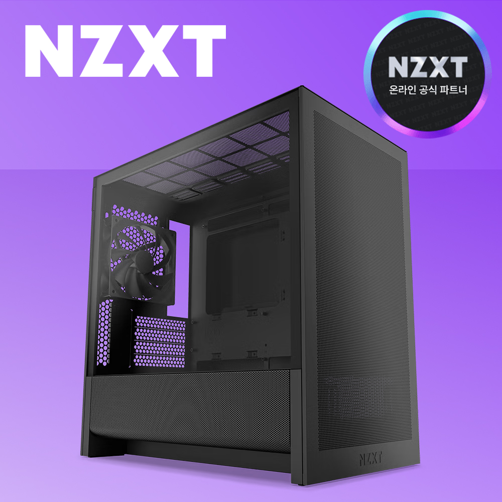 [국내정발] NZXT H3 FLOW 미들타워 블랙