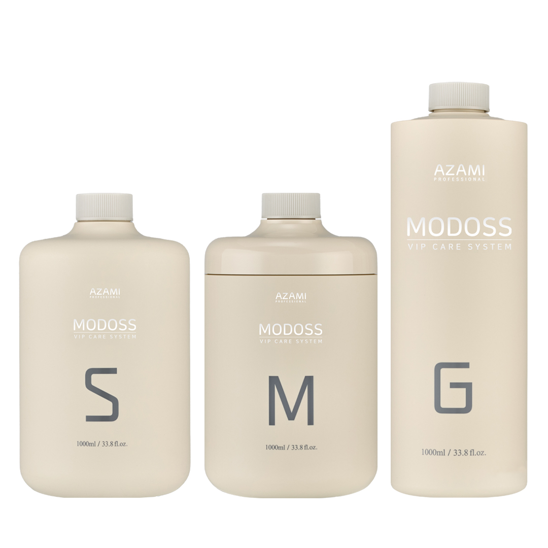 아자미 모도스 미용실 헤어 클리닉 대용량 1000ml 3종 단백질 손상모 복구 케어