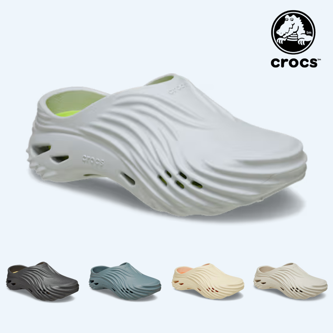 크록스 에코 웨이브 클로그 여성 남성 샌들 슬리퍼 블랙 폰드 아몬드