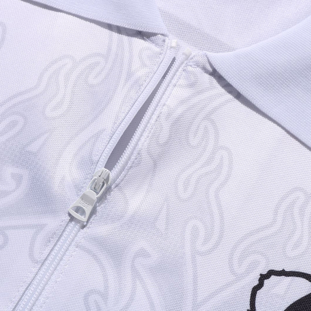 베이프 반팔티 FLAME PATTERN OVERALL PRINT HALF ZIP RELAX FIT POLO SHIRT 1L30-112-304 - 상세 이미지 5