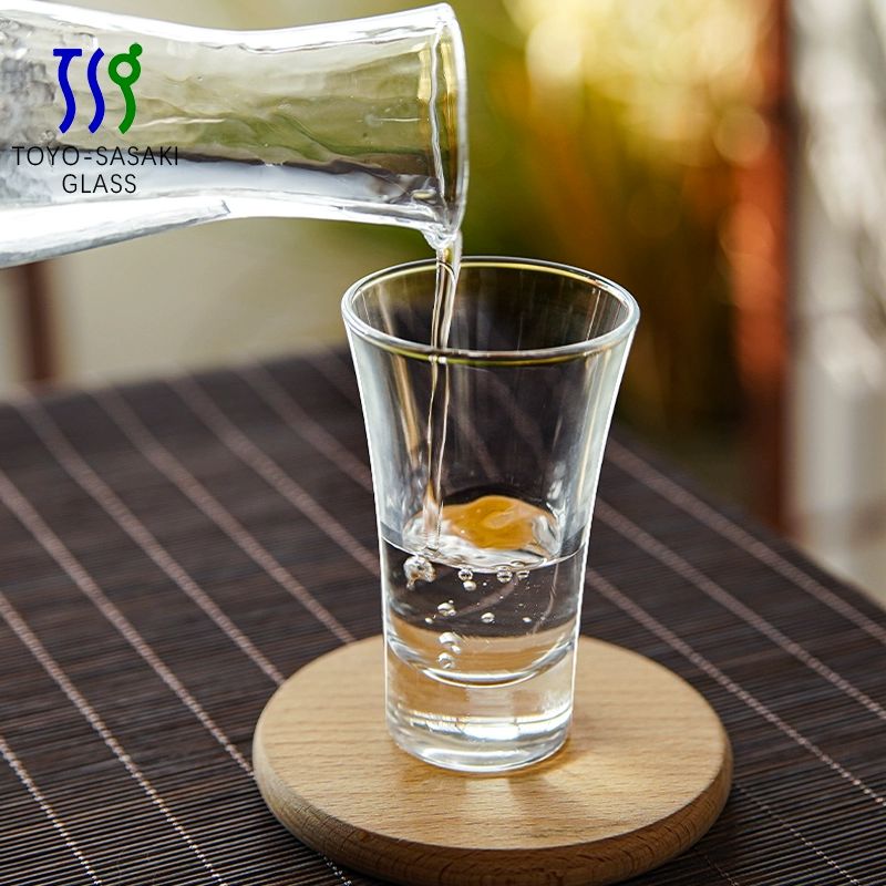 유리 사케잔 일본 소주잔 기본형 토요사사키 사케잔 60ml 청주잔 - 상세 이미지 4