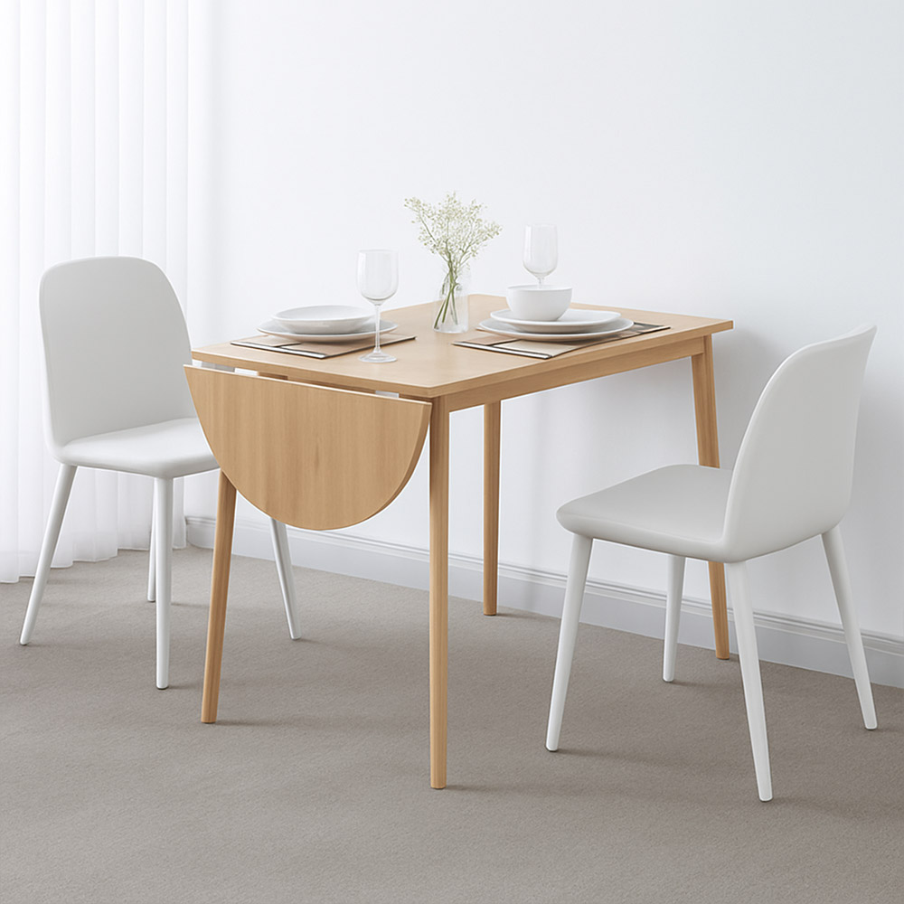 티보 확장형 식탁 테이블 900 접이식 원형 사각형