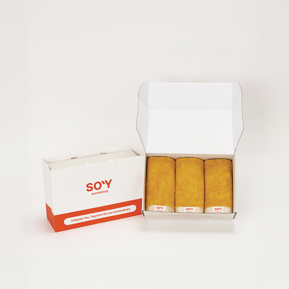 소이워크샵 데이즈컬렉션 호텔 수건 40수 모달 고중량 고밀도 220g, 미드선셋, 3장