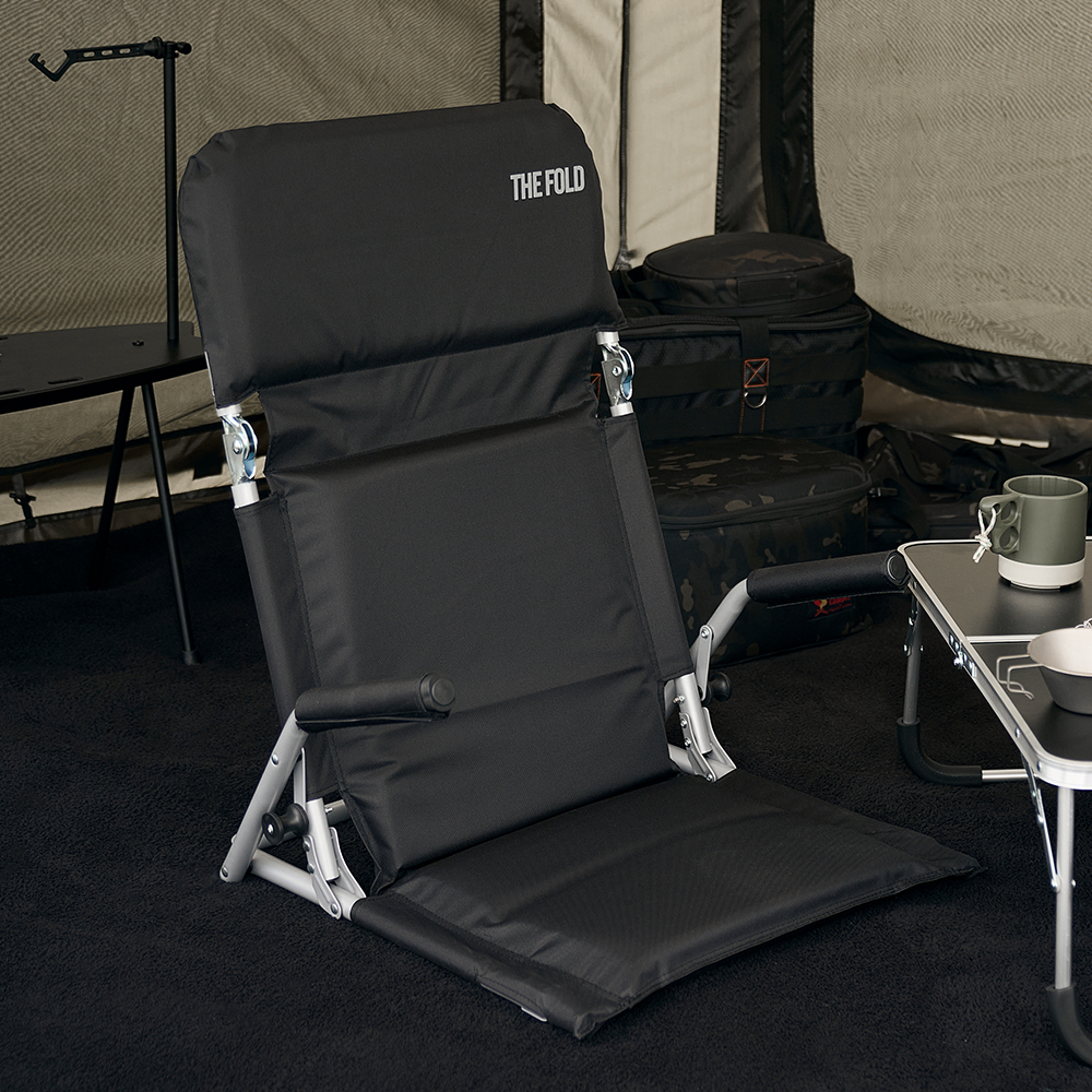 벤딕트 그라운드 체어 캠핑의자 릴렉스 휴대용 의자 경량 등받이 접이식 좌식 페스티벌 더폴드