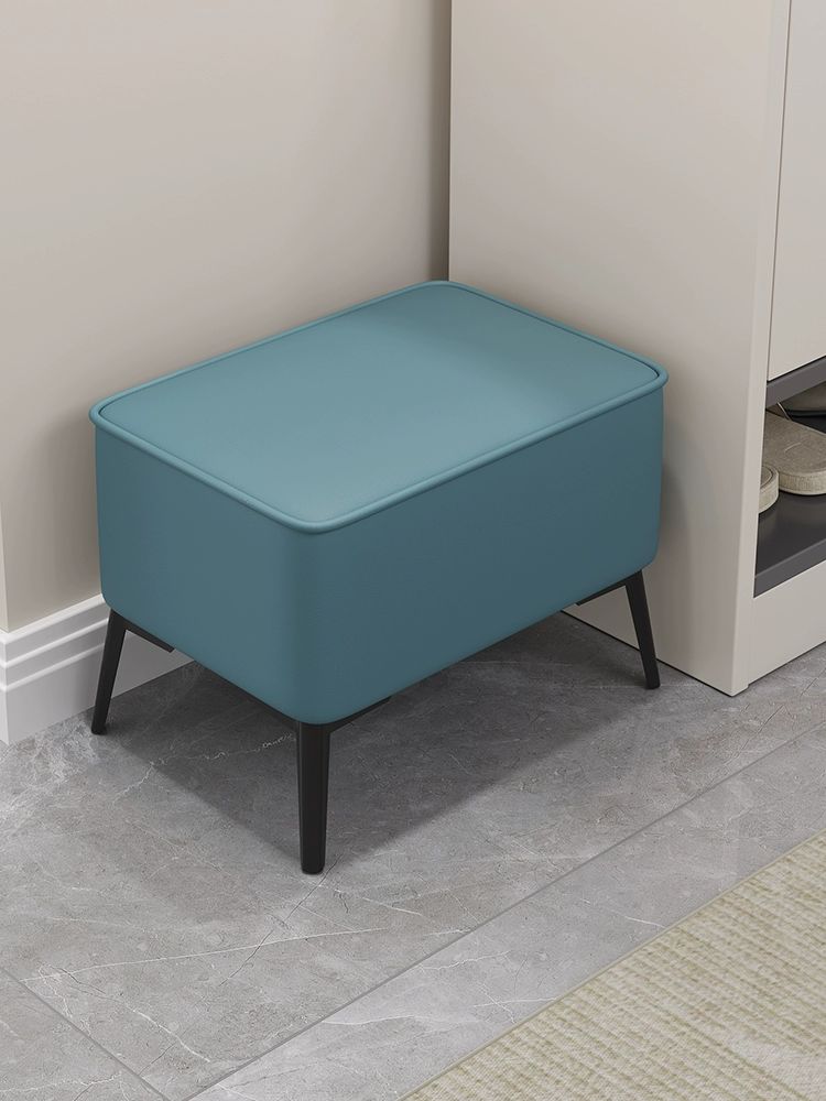 벤치 스툴 간이 낮은 사이드 미니 쇼파 발받침 체어 스카이블루 28x28x30 - 상세 이미지 3