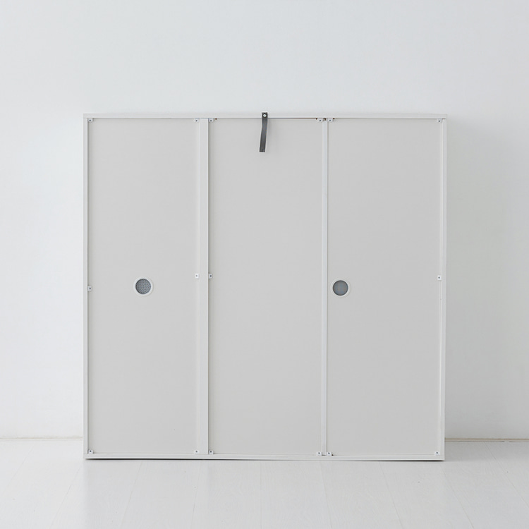 피크 3문 높은수납장 템바 1195X415X1145MM, 3단, 화이트 2353.6799 - 상세 이미지 2