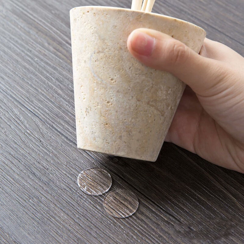 70P 투명 밀림방지 양면 점착 원형 패드 미끄럼방지 고무 받침대 - 상세 이미지 3