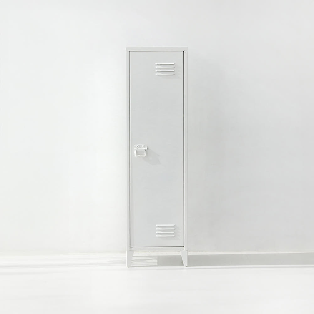 MKB 앤틱캐비넷 세로중 1문 수납장 385x400x138mm, 3단, 화이트 6125.6858 이미지 7