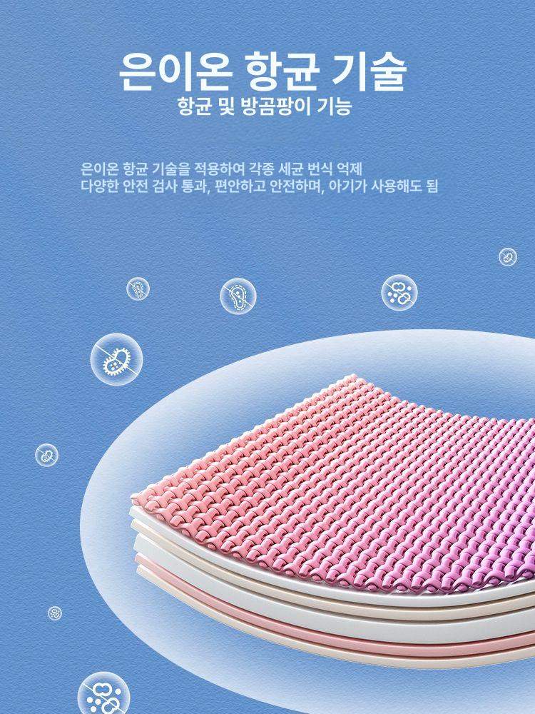 간이욕조 모퉁이 코너 목욕 찜질 접이식 1인 홀로 가정용 프리미엄 그라데이션 퍼플 5개수납백 - 상세 이미지 3