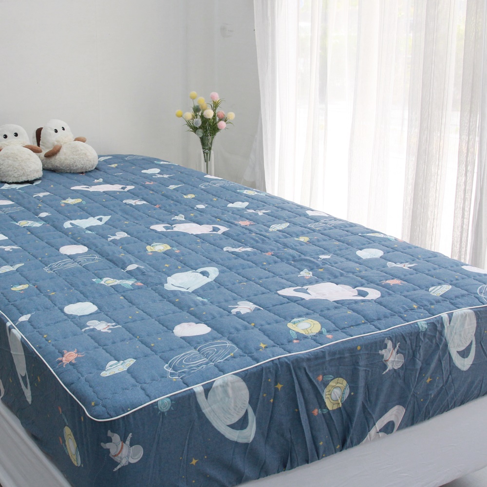 어린이 모달100 누빔 침대 매트리스 커버 6종, 키즈베어 SS