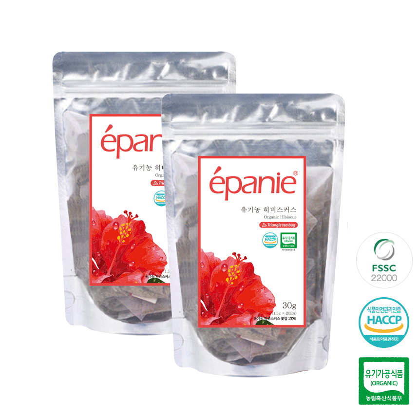 에빠니 유기농 허브차 히비스커스차 1.5g 허브티 삼각티백 50개입, 1개