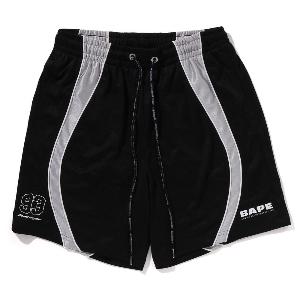 베이프 반바지 SOLID CAMO JACQUARD MULTILOGO RELAXED FIT SWEAT SHORTS 1L30-153-326 - 상품 이미지