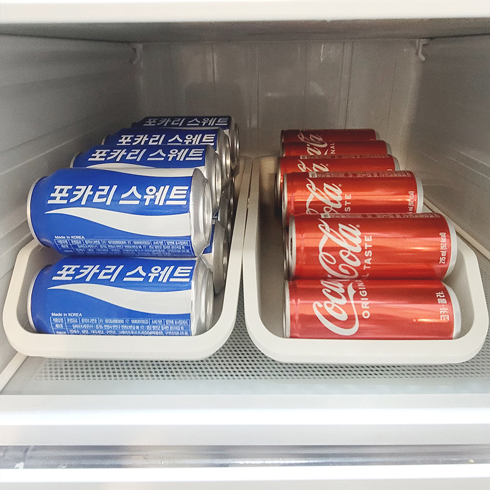 자동 캔 음료 디스펜서 냉장고 정리 트레이 캔맥주 음료수 - 상세 이미지 5