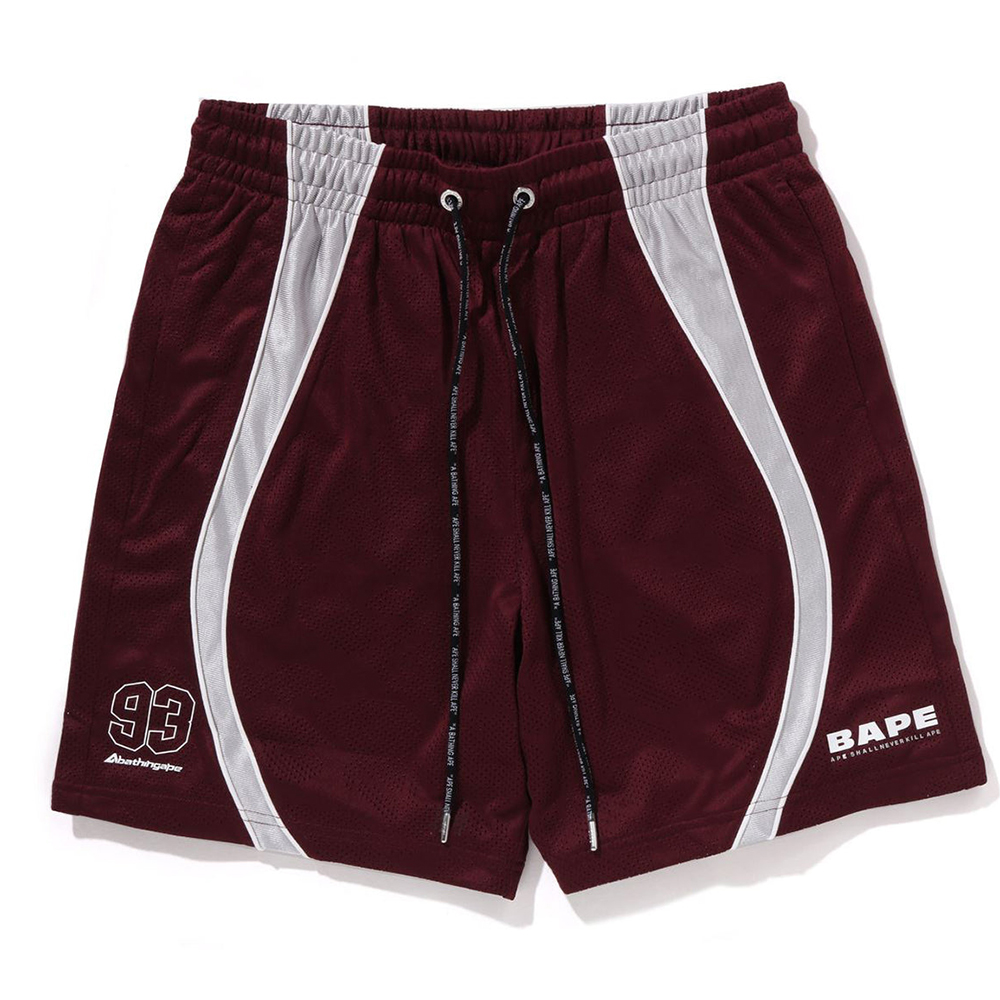 베이프 반바지 SOLID CAMO JACQUARD MULTILOGO RELAXED FIT SWEAT SHORTS 1L30-153-326 - 상세 이미지 4