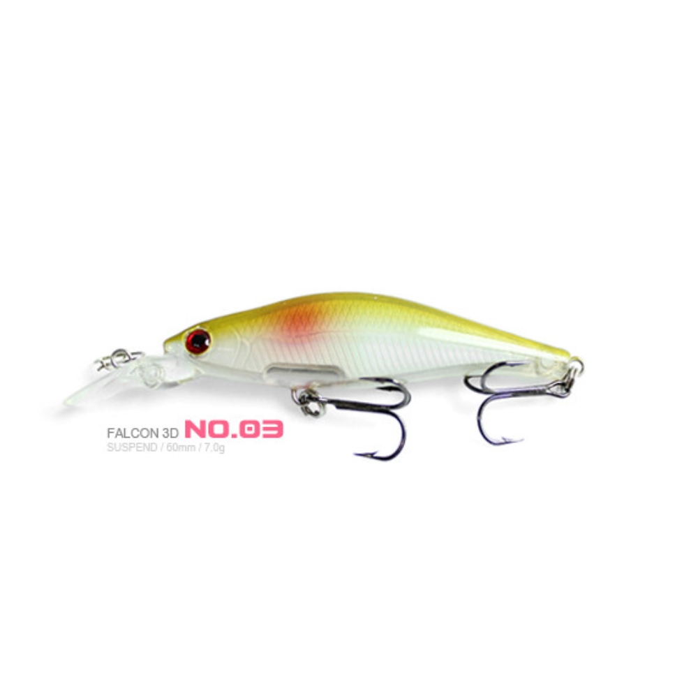 캣츠크로우 팔콘 3D 60SP 서스펜딩 쏘가리 미노우 03, 7g - 상세 이미지 3