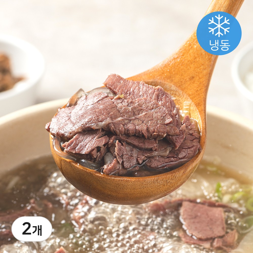 뼈없는갈비탕 고기많은 순살 한우 갈비탕 3인분 1.1kg 2개