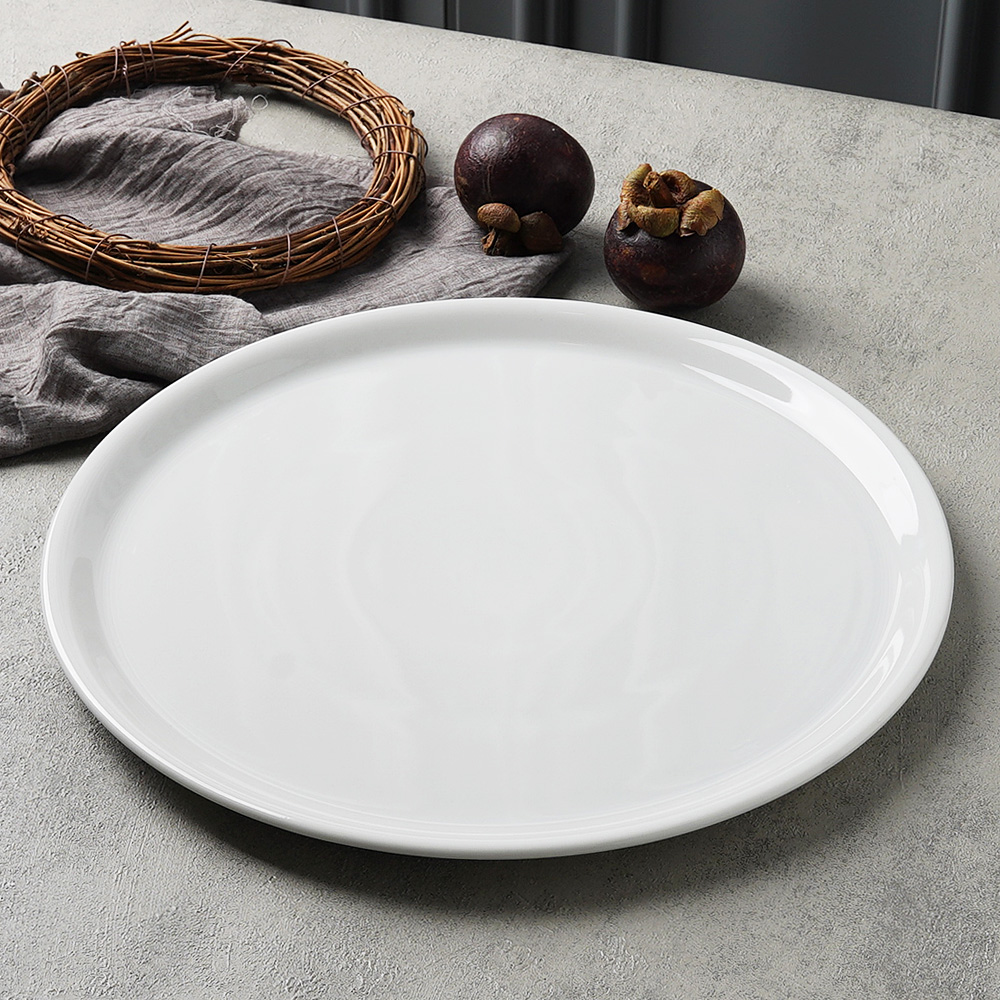SATURNIA 로마 접시 오븐용 디저트 원형 오발 그릇 31.4cm, 피자 - 상품 이미지