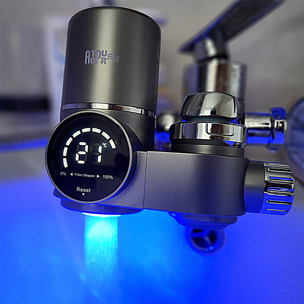 아토퓨어 아기 수전 워터탭 정수 온도표시 필터 잔류염소 녹물 중금속 제거