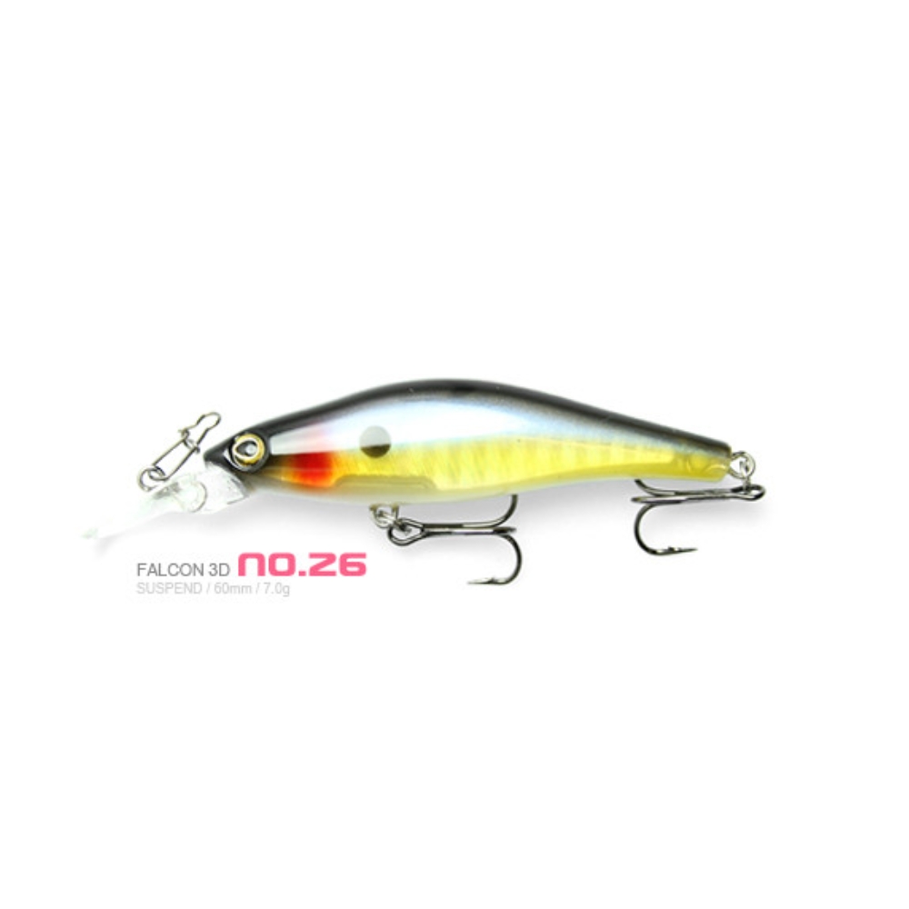 캣츠크로우 팔콘 3D 60SP 서스펜딩 쏘가리 미노우 26, 7g - 상세 이미지 3