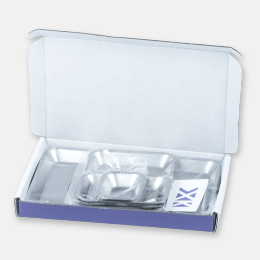 키녹스 스텐 하프스택 사각접시 4종 세트 캠핑 백패킹 그릇