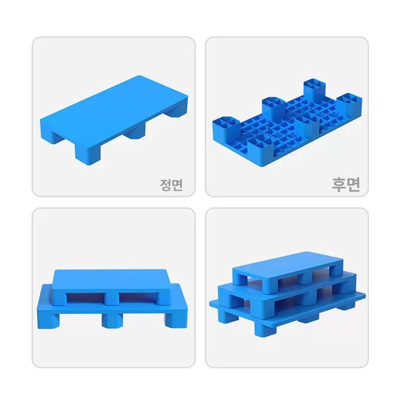 파렛트 창고 소형 깔판 바닥 플라스틱 파레트 40x30x12cm 높이-4 다리-그레이 - 상세 이미지 4