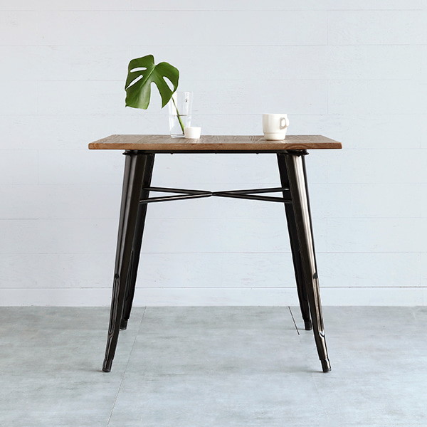 800 원목상판 빈티지테이블 T1101-80W 800mm, 블랙 6981.4156