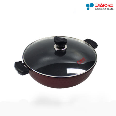 키친아트 금상첨화 IH 티타늄 코팅 멀티 양수웍팬 32cm 국산 인덕션 냄비
