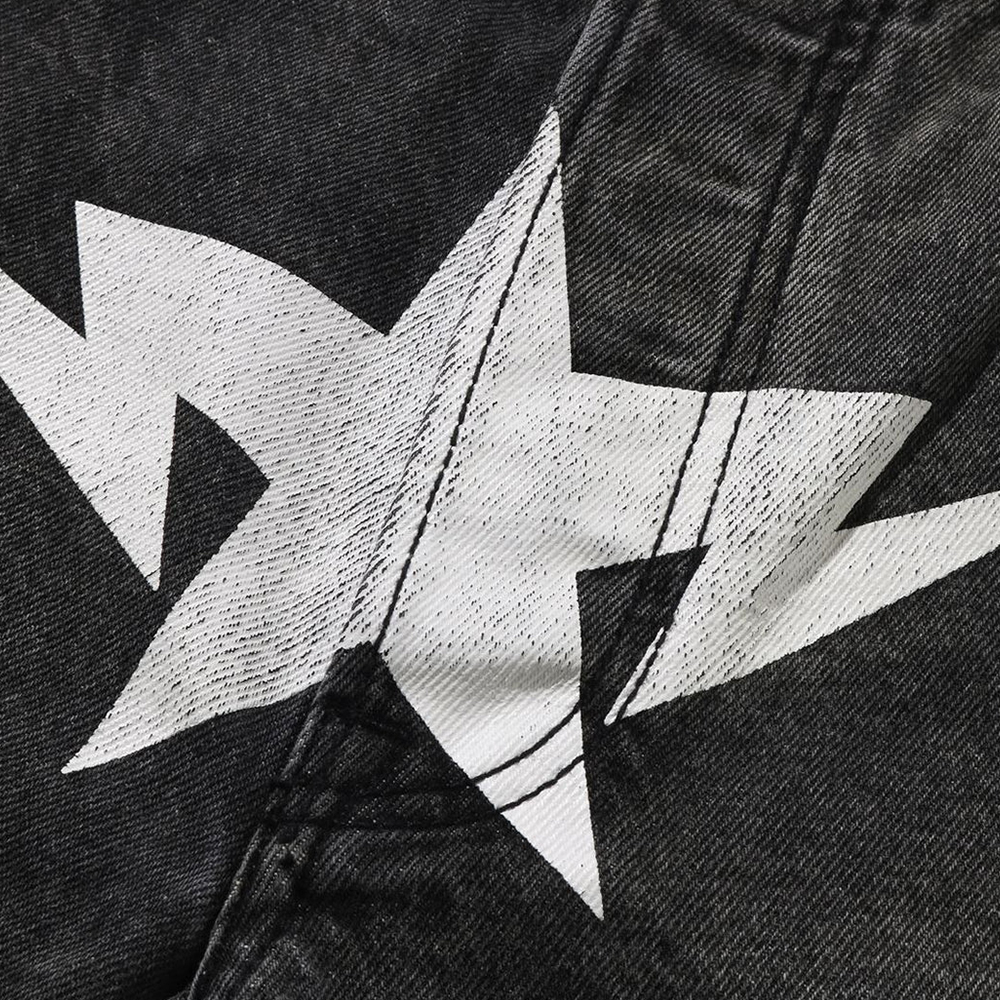 베이프 반바지 DESTROYED STA RELAXED FIT 13OZ DEMIN SHORTS 1L30-151-304 - 상세 이미지 5