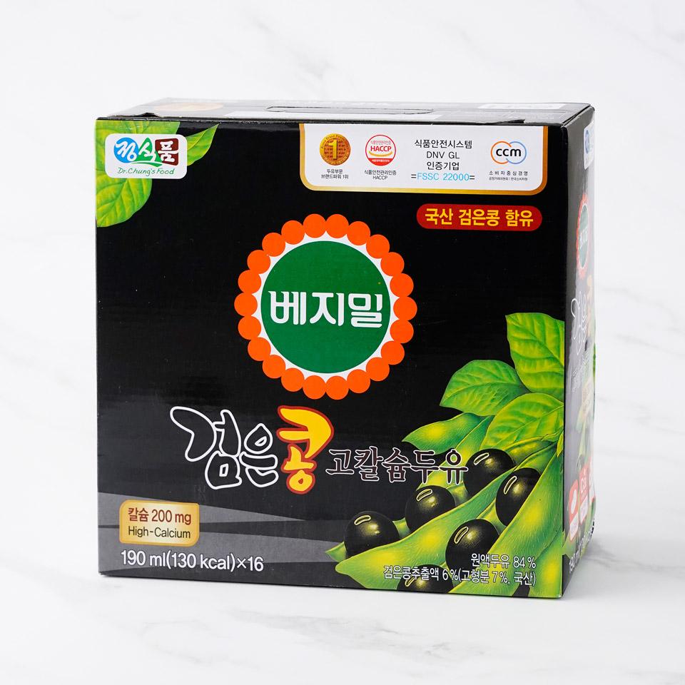 메가마트 정식품 베지밀 검은콩 고칼슘 두유(팩) 190mlx16개 - 상세 이미지 2
