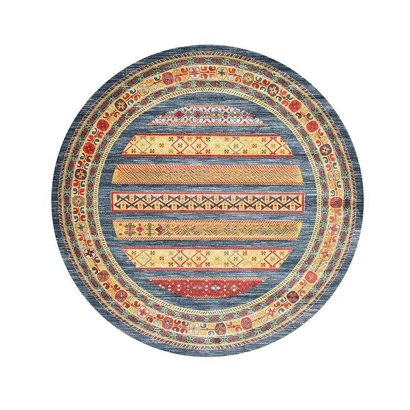 유럽풍 러그 거실 침실 감성 카페트 원형 미국식 1 원형 80x80CM 우수한 크리스탈 벨벳 - 상품 이미지