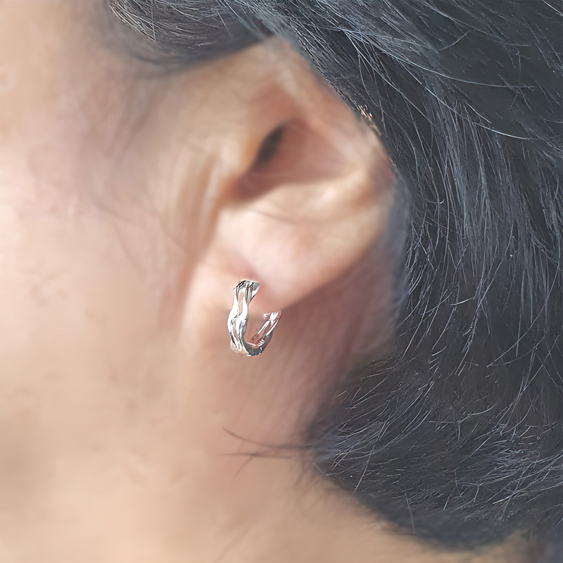 야랑쥬얼리 925실버 원터치 Twist Ring 귀걸이 - 상세 이미지 5