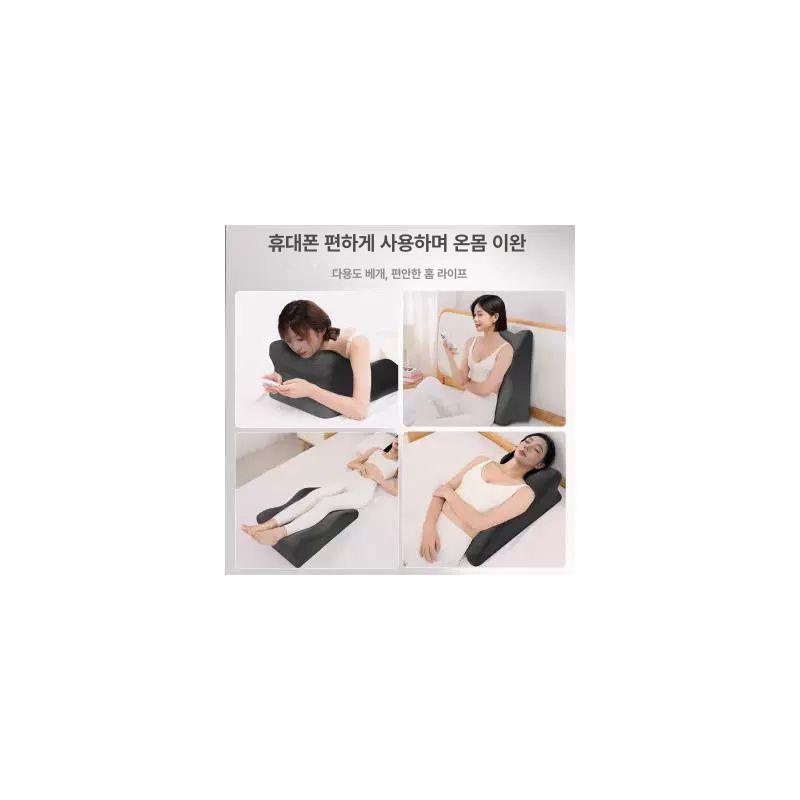 엎드린 베개 엎드려서 누워 정체 독서 점심시간 건강 메모리폼-깊은 회색 - 상세 이미지 4