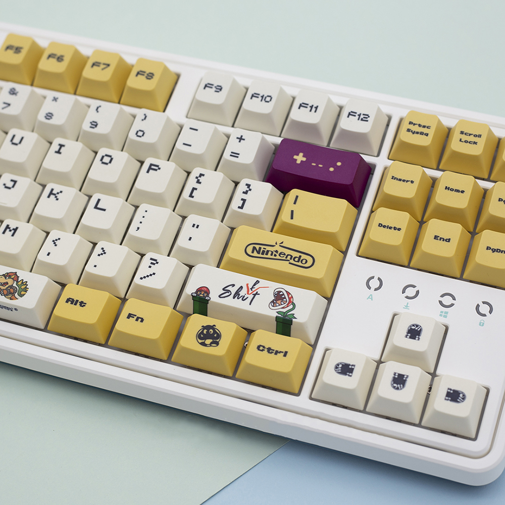 슈퍼마리오 키캡 영문 키보드 자판 키캡 CHERRY PBT 염료승화 기계식 122키 이미지 8
