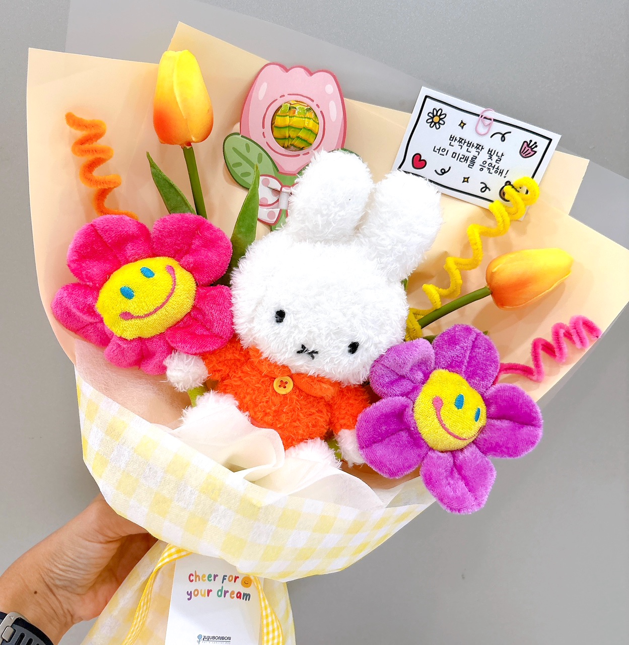 miffy 미피 인형꽃다발 발표회 생일 연주회 입학식 졸업식 대학생 인형선물 - 상세 이미지 3