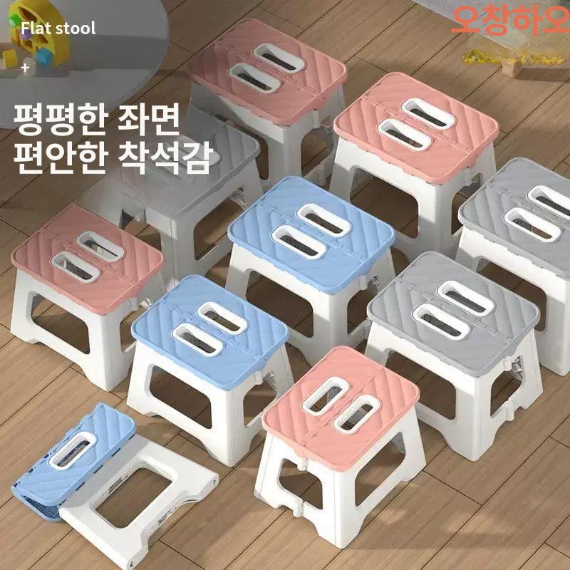 스툴 욕실 접이식 샤워의자 화장실의자 기본형 목욕탕 블루-중형 - 상세 이미지 4