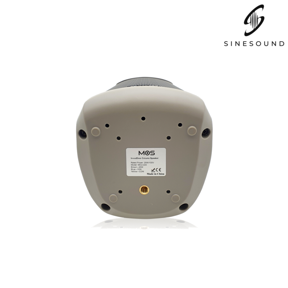 모스 MOS MCU-220 20W 하이임피던스 벽부형 컬럼스피커 방수 브라켓 포함 전관방송 - 상세 이미지 3